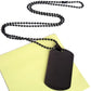 black dog tag necklace