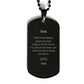 son black dog tag life is too short enjoy every day dad love inspirational gift for birthday christmas graduation veterans day