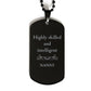 best nanny gifts highly skilled and intelligent appreciation birthday black dog tag for nanny men women friends coworkers