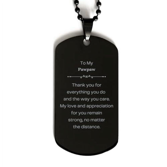 amangny engraved black dog tag pawpaw thank you gifts for him unique appreciation keepsake for pawpaw veterans day birthday christmas gifts idea
