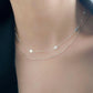 holding s925 sterling silver simple flower necklace female light luxury small senior senior smart variety wearing temperant clavicle chain
