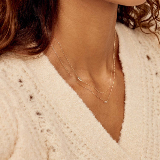 Personalized Initial Necklace, 18k Gold Plated Clavicle Chain, Dainty Everyday Wear, Unique Gift for Her, Custom Letter Pendant