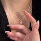 S925 Sterling Silver Small Colored Stone Necklace for Women - Light Luxury Fashion Clavicle Chain