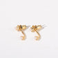 Stunning U-Shaped 12 Birthstone Stud Earrings - 18K Gold Plated Copper Gift