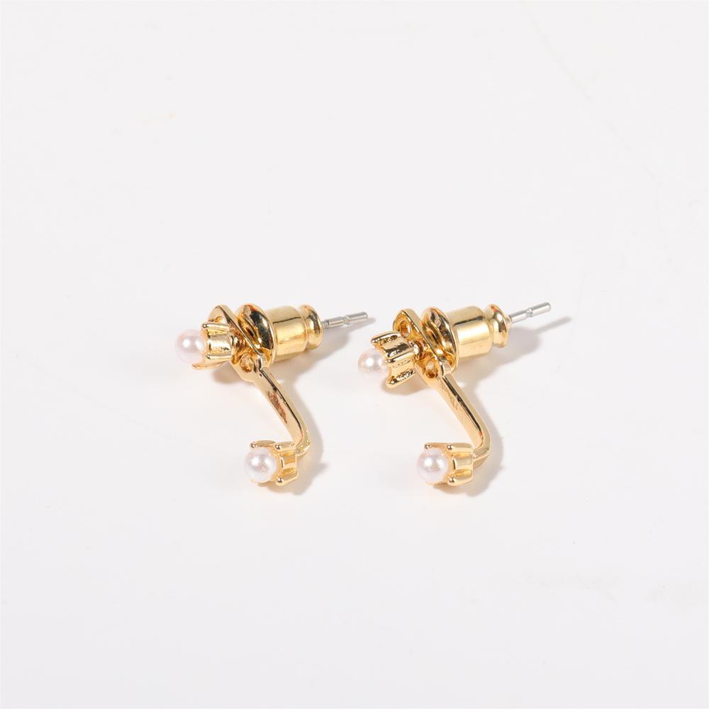 Stunning U-Shaped 12 Birthstone Stud Earrings - 18K Gold Plated Copper Gift