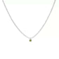 holding the constant s925 sterling silver grandmother green vermiculite sparkling necklace female light luxury high level high level sense of niche collarbone chain