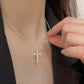 S925 Sterling Silver Cross Necklace for Women - Simple & Versatile Clavicle Chain