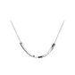 S925 Pure Silver Small Sugar Cube Clavicle Chain Necklace for Women