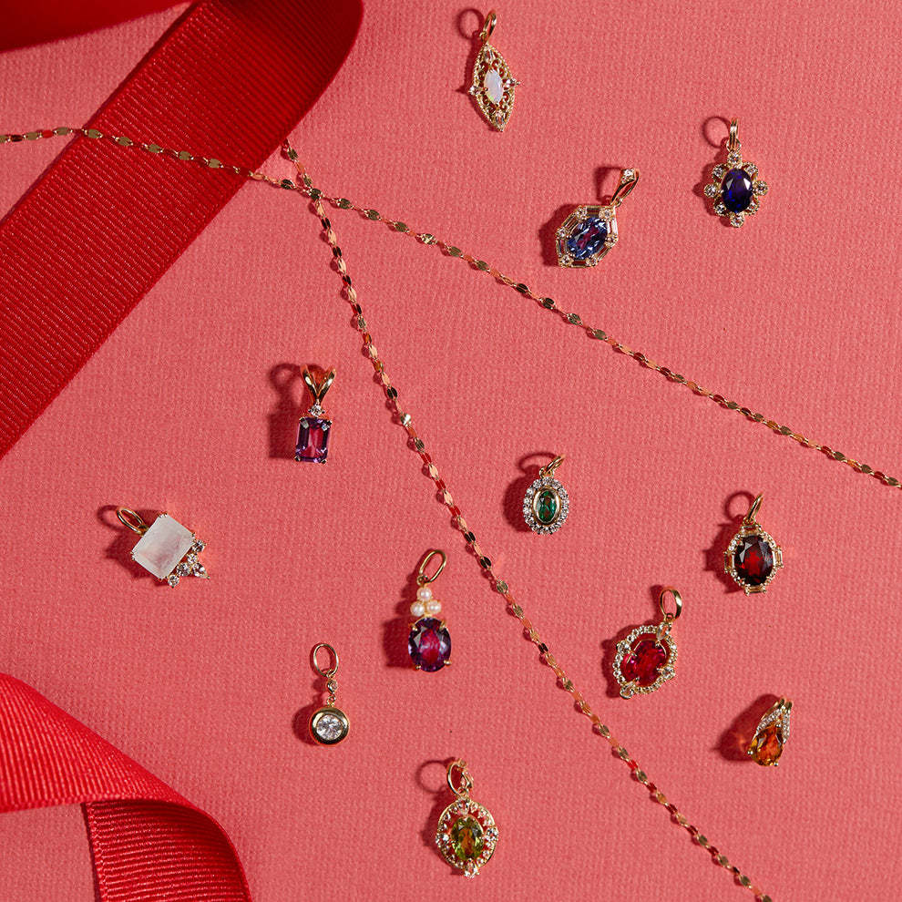 Exquisite pendants - vintage style birth Stone accessories for high-end DIY fashion