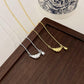 holding hengxin s925 sterling silver light luxury bull horn bag necklace female korean dongdamen new niche temperament high level collarbone chain