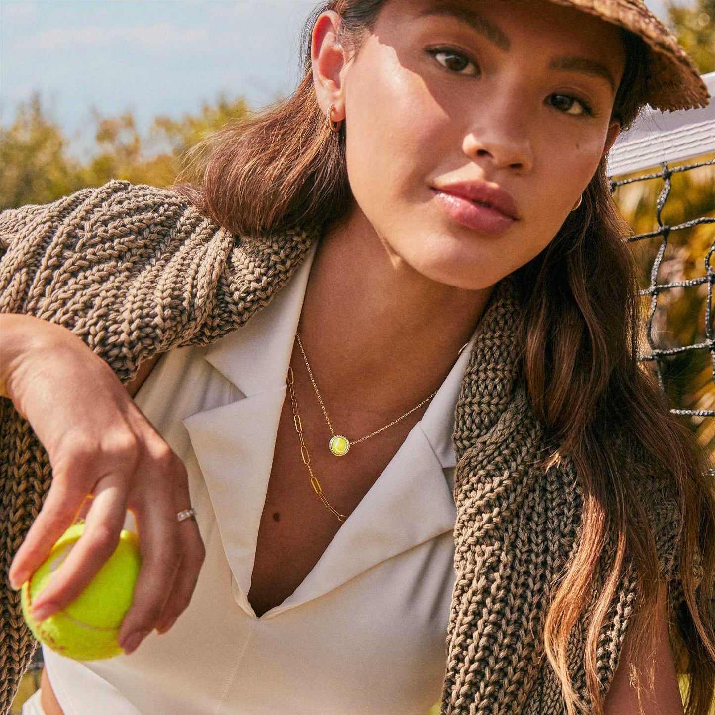 14K Gold Plated Sports Necklace  Soccer, Basketball, Baseball, Volleyball, Softball