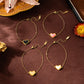 Love Necklace for Women - Adjustable Peach Heart Natural Stone Clavicle Chain