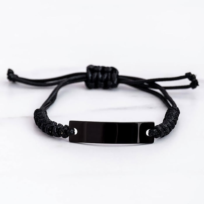 black rope bracelet 