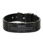 abuela black shark mesh bracelet engraved hope for christmas birthday graduation easter veterans day confidence inspirational gift
