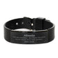 abuela black shark mesh bracelet engraved love inspirational gift for christmas mothers day veterans day