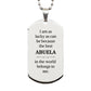 abuela engraved silver dog tag the best abuela belongs to me special gift for birthday christmas and veterans day unique and inspirational