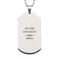 abuela silver dog tag im the favorite abuela engraved necklace for mothers day gift birthday holidays christmas graduation veterans day easter unique family jewelry and keepsake