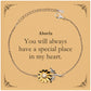abuela sunflower bracelet always in my heart engraved gift for grandma on mothers day christmas birthday unique handmade jewelry to show love appreciation and gratitude