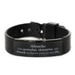 abuelo appreciation gifts i am grateful thankful and blessed thank you black shark mesh bracelet for abuelo birthday inspiration gifts for abuelo