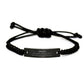 abuelo black rope bracelet guard your heart inspirational gift for birthday and christmas