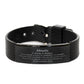 abuelo black shark mesh bracelet be strong fearless inspirational gift for birthday christmas graduation confidence hope veterans day