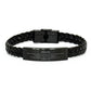 abuelo braided leather bracelet perfect love casteth out fear inspirational gift for grandfather on birthday christmas and holidays confidence and hope engraved jewelry for abuelo unique graduation or veterans day present for grandpa