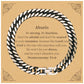 abuelo deuteronomy 31 6 cuban link chain bracelet engraved inspirational gift for birthday christmas and graduation be strong and fearless god marches with you