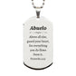 abuelo engraved silver dog tag guard your heart inspirational gift for grandpa on christmas birthday veterans day proverbs 4 23