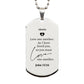 abuelo silver dog tag love one another engraved inspirational gift for grandfather veterans day fathers day christmas