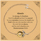 abuelo sunflower bracelet engraved inspirational quote for mens birthday gift