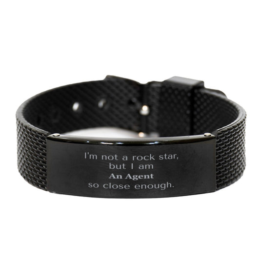agent black shark mesh bracelet confidence inspiration for veterans day gift