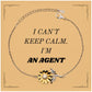agent sunflower bracelet i cant keep calm inspirational engraved gift for confidence birthday christmas graduation veterans day easter perfect jewelry for agents