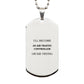 air traffic controller engraved silver dog tag ill become or die trying inspirational graduation gift for those pursuing their dream careers