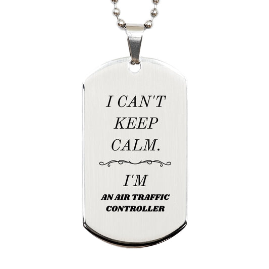 air traffic controller engraved silver dog tag perfect gift for holidays and graduation