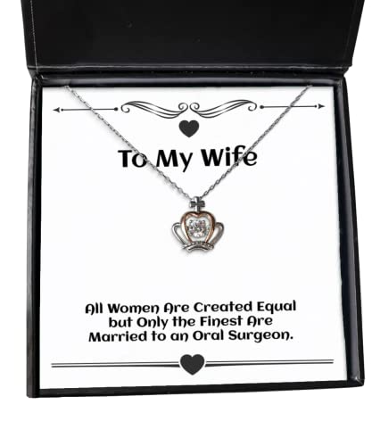 all women are created equal but only the crown pendant necklace wife present from husband inspirational jewelry for wife best wife gift ideas for wives gifts that will make your
