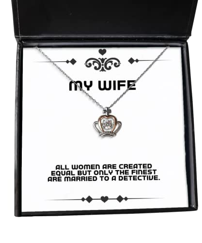 all women are created equal but only the finest are crown pendant necklace wife present from husband cute jewelry for wife birthday present gift ideas unique gifts personalized gifts handmade