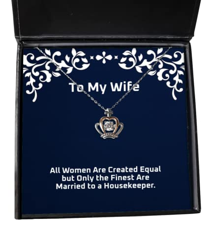 all women are created equal but only the finest are crown pendant necklace wife present from husband epic jewelry for wife wedding gift gift for her gift for wife