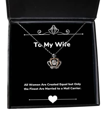 all women are created equal but only the finest are crown pendant necklace wife present from husband funny jewelry for wife unique wife gifts unusual wife gifts best wife gifts cool wife gifts