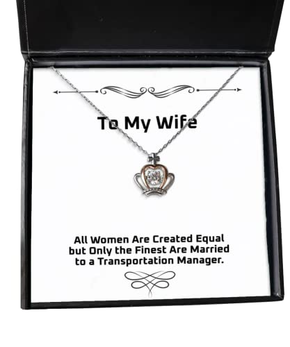 all women are created equal but only the finest are married to a crown pendant necklace wife jewelry for wife birthdaygift ideas unique birthdaygifts inexpensive birthdaygifts