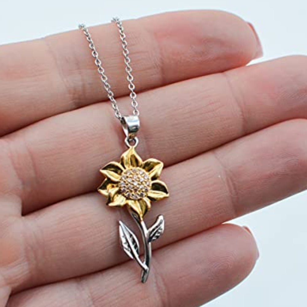 all women are created equal but only the finest are married to a janitor sunflower pendant necklace wife jewelry reusable for wife