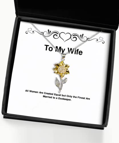 all women are created equal but only the finest are wife sunflower pendant necklace reusable wife gifts jewelry for wife joke gift for wife funny joke gift for wife humorous joke gift for