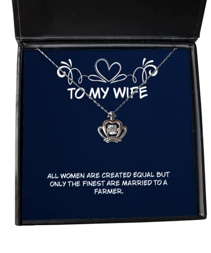 all women are created equal but only the finest crown pendant necklace wife present from husband sarcastic jewelry for wife hanukkah gifts kwanzaa gifts birthday gifts
