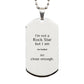 analyst dog tag im not a rockstar but close enough engraved confidence for veterans day birthday or graduation