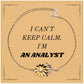 analyst sunflower bracelet unique engraved gift for graduation and holidays with i cant keep calm quote for analysts and confidence