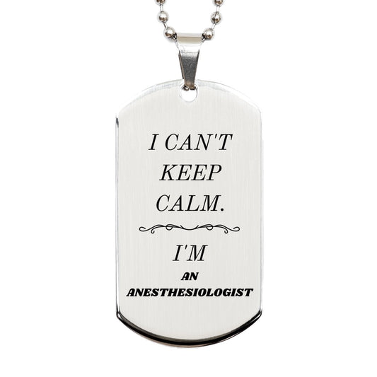 anesthesiologist engraved silver dog tag perfect gift for birthday or graduation