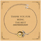 anesthesiologist sunflower bracelet thank you for being the best inspirational gift for graduation birthday and holidays