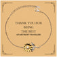 apartment manager engraved sunflower bracelet thank you for being the best inspirational gift for holidays and graduation