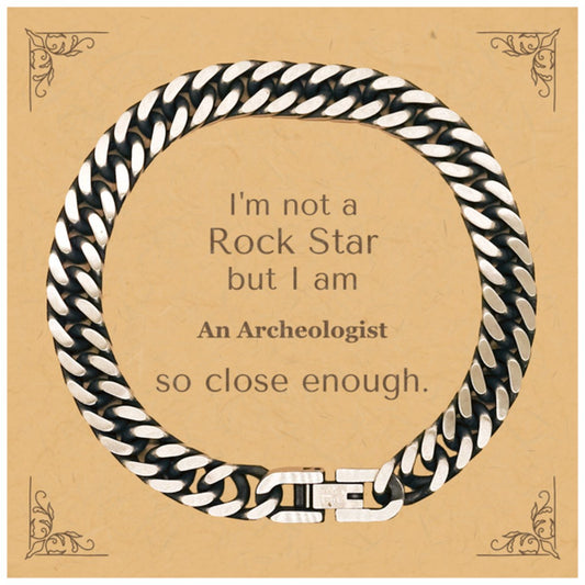 archeologist cuban link chain bracelet seek treasures unearth history and confidence for graduation birthday and christmas gifts