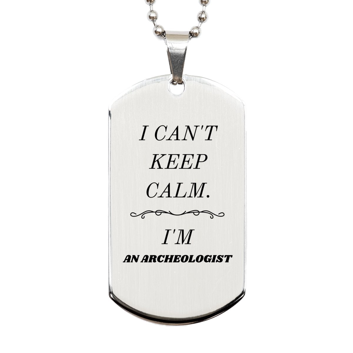 archeologist engraved silver dog tag perfect gift for inspiring confidence and hope in archaeologists graduation birthday christmas
