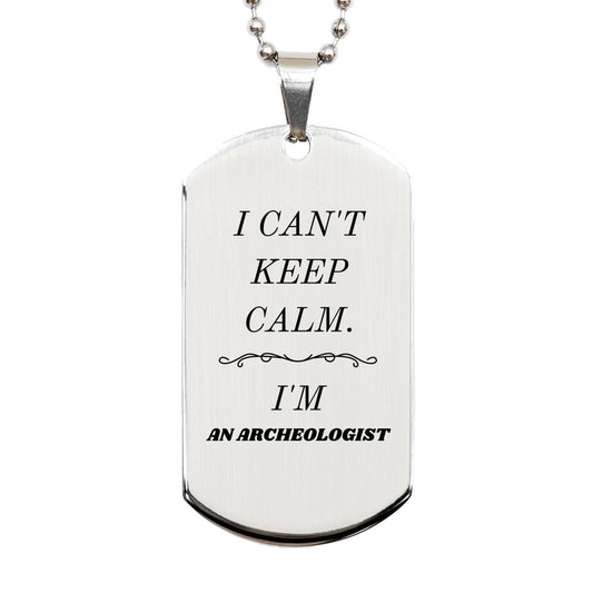 archeologist engraved silver dog tag perfect gift for inspiring confidence and hope in archaeologists graduation birthday christmas